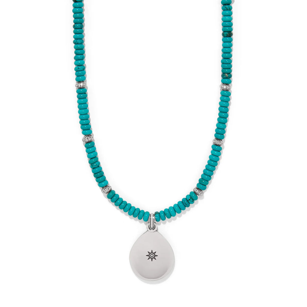 Womens Mosaic Turquoise Teardrop Necklace JM0000 by Brighton