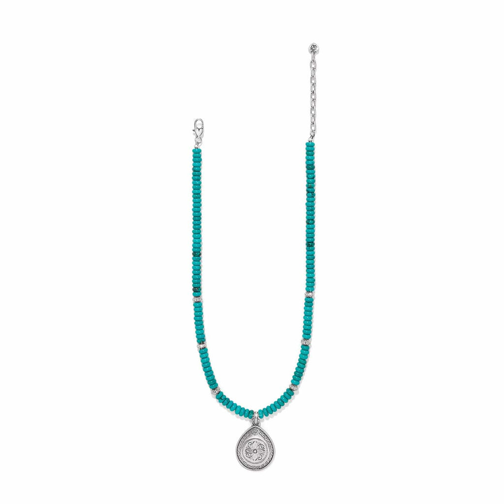 Womens Mosaic Turquoise Teardrop Necklace JM0000 by Brighton