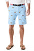 Cisco Short Stretch Twill Liberty with Racing Horses: Blue / 34 / 9