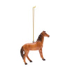 Christmas Brown Horse Ornament