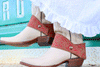 Boot Lassos Premium Leather Boot Accessory Blessed Red