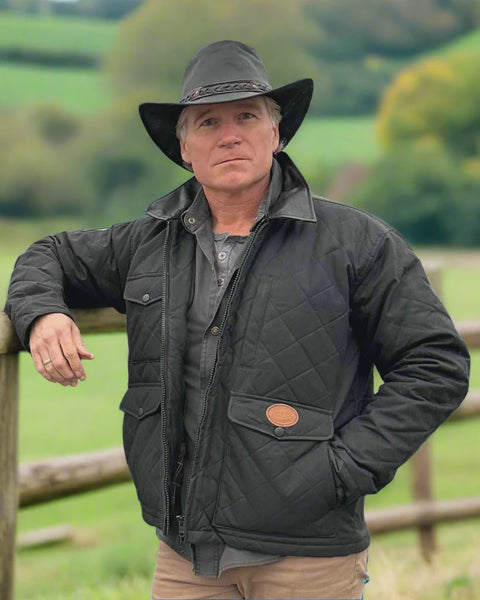 Outback Waterproof Wax Coat The Costner Jacket Oil Skin Coat - Saratoga Saddlery & International Boutiques