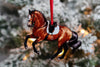 Pirouette Dressage Horse Ornament - Bay Sport Horse