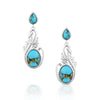 Montana Silversmiths Turquoise Breeze Earrings ER6194 SS26