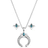 Montana Silversmiths Blossom Silver Crystal Jewelry Set JS593 SS26