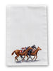 Out Of The Gate Horse Racing Derby Horses Tea Towel