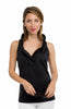 Gretchen Scott Ruffneck Top Sleeveless in Black SS21 TPRNNS