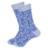 Blue Horseshoe Pattern Socks