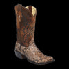 Corral Men's Brown Python Narrow Square Toe Cowboy Boots Boots A4550