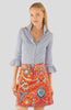 Gretchen Scott Priss Brooks Stripe Blouse  Navy/white SS26