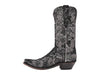 Lucchese Women's N4717 Black Metallic Sueded Python Final Sale!