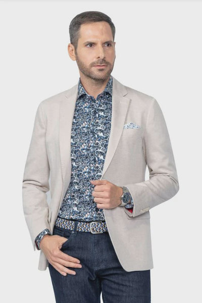 7 Downie Melbourne Beige Sports Coat SS26