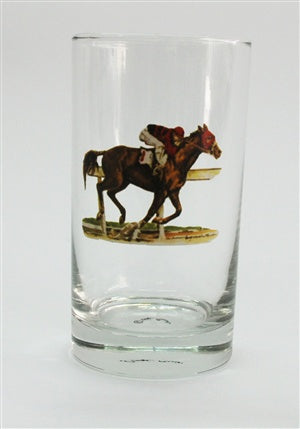 Vagabond House EQUESTRIAN HORSESHOE GLASS PITCHER Glass Horseshoe Pitcher