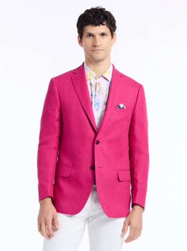 Robert Graham Rempston Woven Sport Coat Pink SS26 - Saratoga Saddlery & International Boutiques