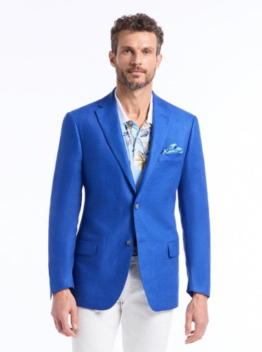 Robert Graham Rempston Blue Woven Sportcoat SS26 - Saratoga Saddlery & International Boutiques