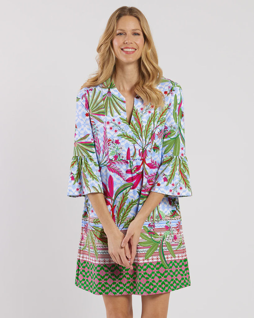Jude Connally Kerry Dress Palm Royal White 101605 SS25 Saratoga Saddlery Boutiques Jude Connally Kerry Dress Palm Royal White 101605 SS25 Saratoga Saddlery Boutiques