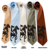High Horse Necktie Mens Horse Tie Assorted Colors Cyberoptix Tie Lab FW20 - Saratoga Saddlery & International Boutiques