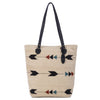 MZ Fair Trade Obsidian Arrow Wool Bucket Tote 13-8025 - Saratoga Saddlery & International Boutiques