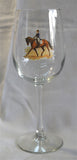 Artfully Equestrian DRESSAGE WINE GLASS - Saratoga Saddlery & International Boutiques