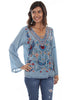 Scully HC569 Embroidered Blouse - Saratoga Saddlery & International Boutiques