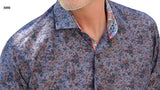 7 Downie Men's Dress Shirt Long Sleeve in Navy 3090 - Saratoga Saddlery & International Boutiques