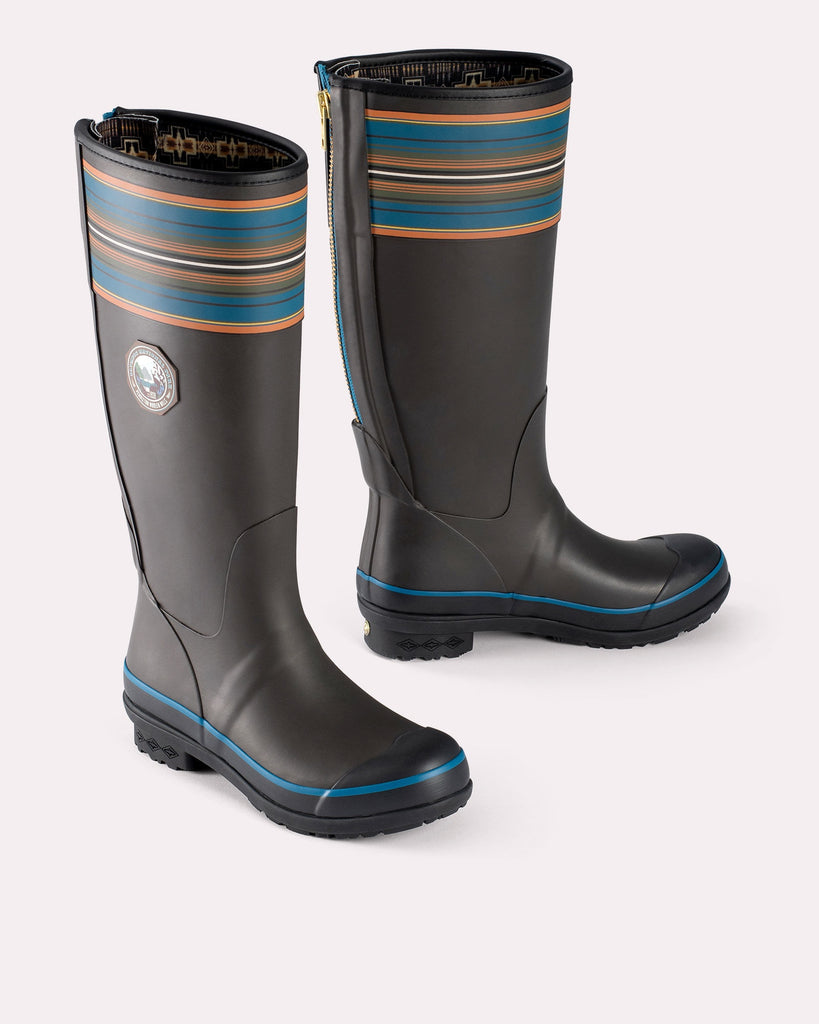 Pendleton National Park Tall Rain Boot in Olympic Grey - Saratoga Saddlery & International Boutiques