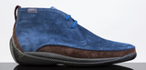 Lo. White Mens Dress Sneaker In Navy / Brown Suede Leather28030 FW19 - Saratoga Saddlery & International Boutiques