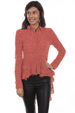 Scully HC479 Lace Hi-Lo Button Down Top - Saratoga Saddlery & International Boutiques