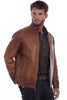 Scully Men's Leather Jacket in Cognac 1083 SS23