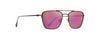 Maui Jim Ebb & Flow P542 Maui Sunrise Aviator in Matte Brushed Burgundy - Saratoga Saddlery & International Boutiques