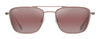 Maui Jim Ebb & Flow P542 Maui Sunrise Aviator in Brown Red Satin - Saratoga Saddlery & International Boutiques