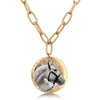 Evocateur White Horse Gold Pendant EQ201-30 SS21 - Saratoga Saddlery & International Boutiques