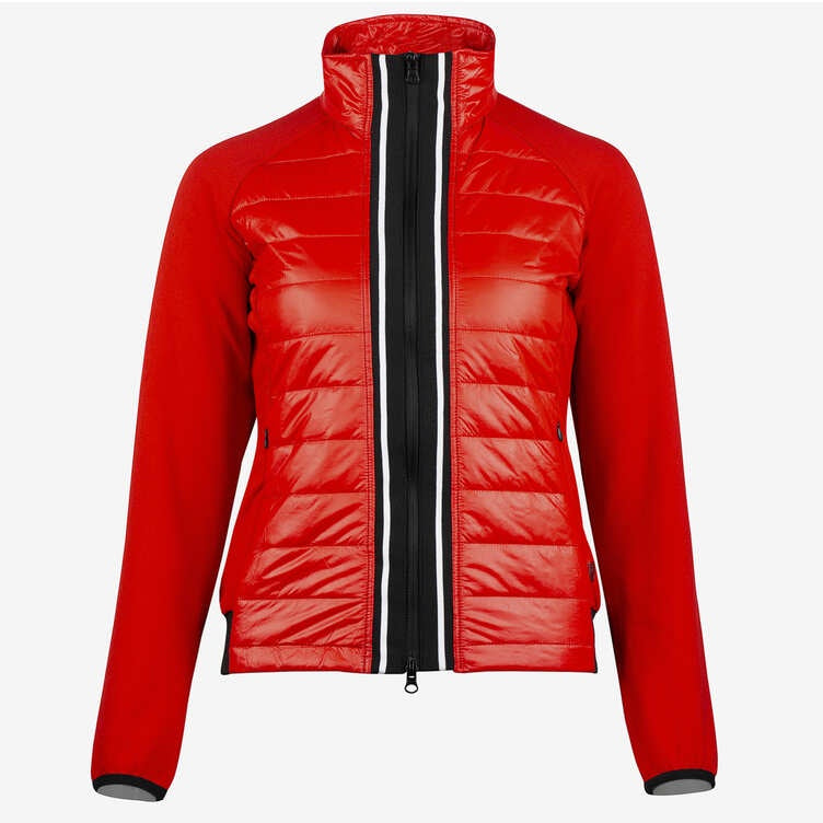 Horze Robyn Womens Combo Jacket in Red 33463 - Saratoga Saddlery & International Boutiques