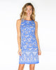 Jude Connally Beth Dress Batik Floral Border Royal - Saratoga Saddlery & International Boutiques