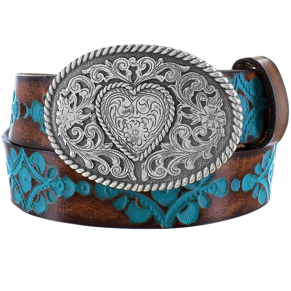 Brighton Women's Belt C30220 The Hope Belt in Turquise Made in the USA - Saratoga Saddlery & International Boutiques