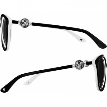 Brighton Ferrara Women's Sunglasses A12623 COLOR BLACK WHITE - Saratoga Saddlery & International Boutiques