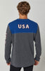 Alp N Rock USA SKI Men's Crew Shirt in Indigo - Saratoga Saddlery & International Boutiques