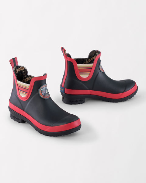 Pendleton National Park Chelsea Short Rain Boot Acadia Black - Saratoga Saddlery & International Boutiques