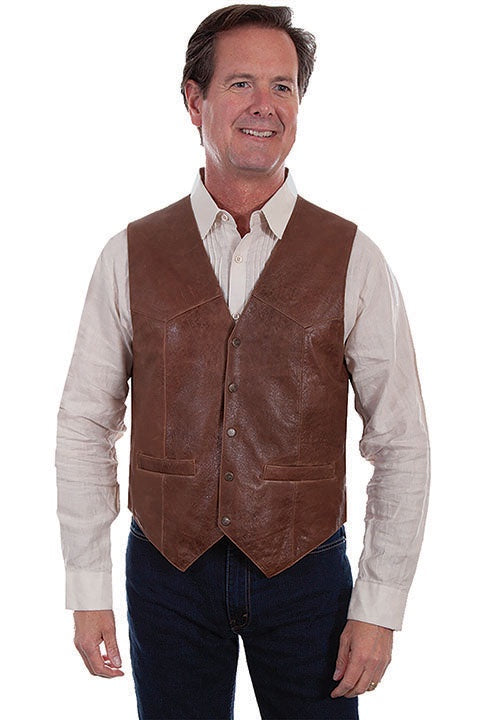 Scully 1035 Men's Leather Vest - Saratoga Saddlery & International Boutiques