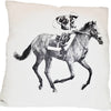 Ox Bow Horse and Jockey Equestrian Pillow SS22 - Saratoga Saddlery & International Boutiques