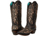 Corral A4124 Women's Brown Sparkle Cowboy Boot SS21 - Saratoga Saddlery & International Boutiques