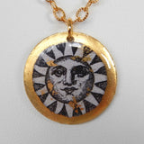 Evocateur Sun Mini Necklace in Gold - Saratoga Saddlery & International Boutiques