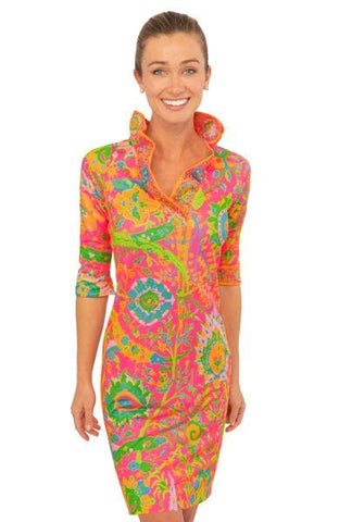 Jude Connally Womens Beth Dress in Mod Floral in Hot Pink ON SALE!