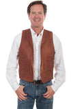 Scully Men's Classic Leather Vest 535044 - Saratoga Saddlery & International Boutiques