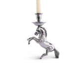 Silver Horse Candle Holder Rearing Horse Arthur Court 112H15 - Saratoga Saddlery & International Boutiques