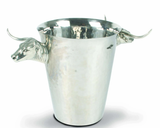 Vagabond House Steel Ice Bucket with Long Horn Steer Handles - Saratoga Saddlery & International Boutiques