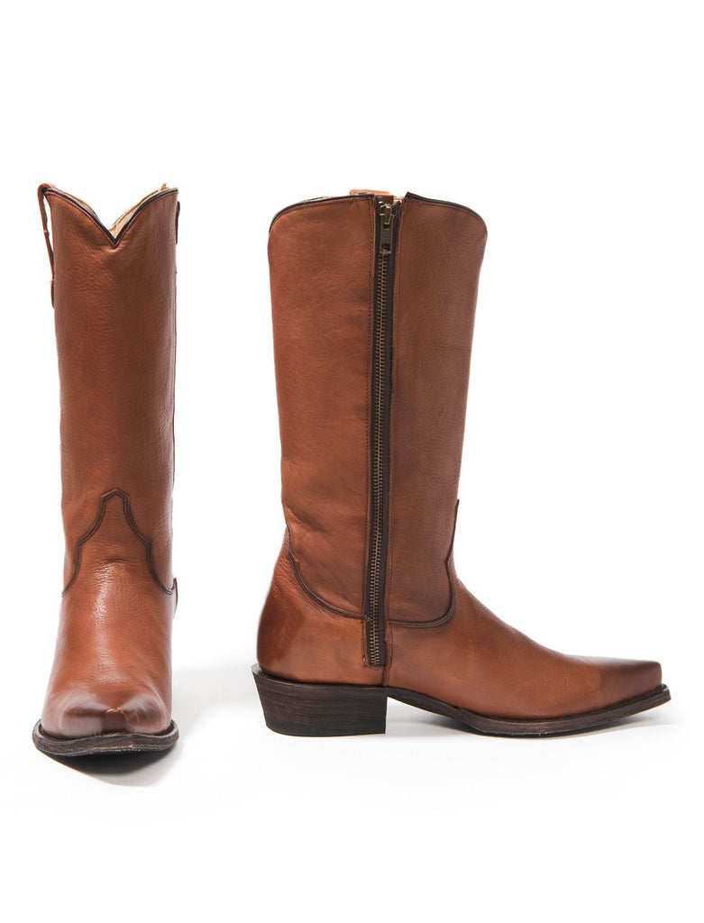 Stetson Austin Leather Cognac Leather Snip Toe Boots 12-021-6105-0623 - Saratoga Saddlery & International Boutiques