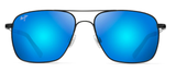 Maui Jim B328-02 Blue Haleiwa Black Gloss Sunglasses - Saratoga Saddlery & International Boutiques