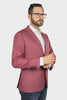 7 Downie Blazer Edwin Sport Jacket in Burg Dark Pink