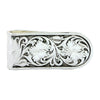 Montana Silversmiths MCL26RTS Silver Floral Scroll Money Clip - Saratoga Saddlery & International Boutiques